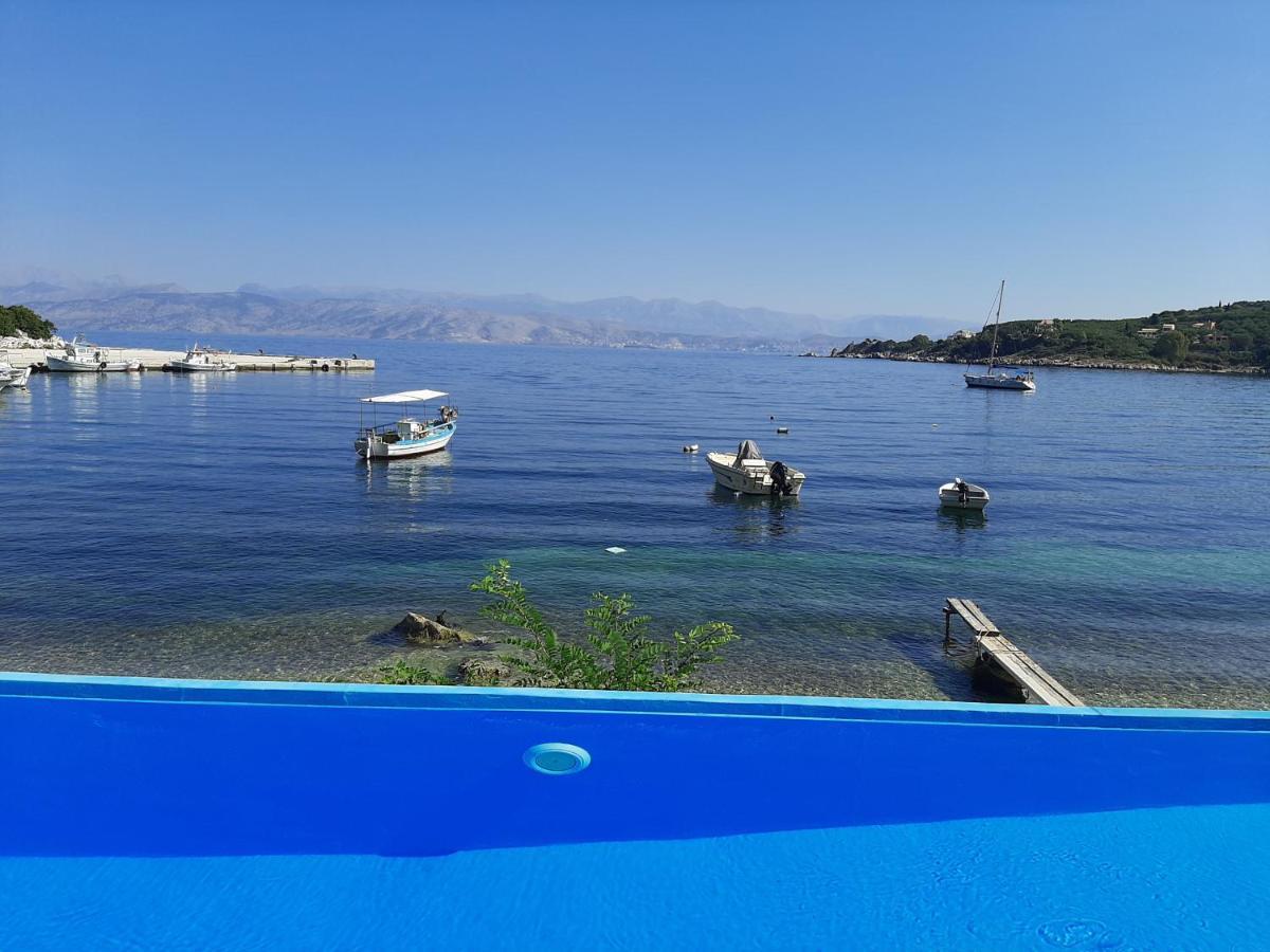 Imerolia Beach Villa Kassiopi Corfu Exterior foto